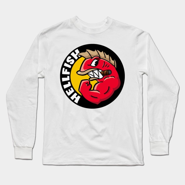 HELLFISH - Pocket Long Sleeve T-Shirt by Rock Bottom